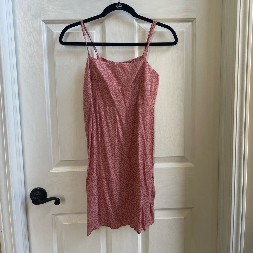 Pink cheetah print dress